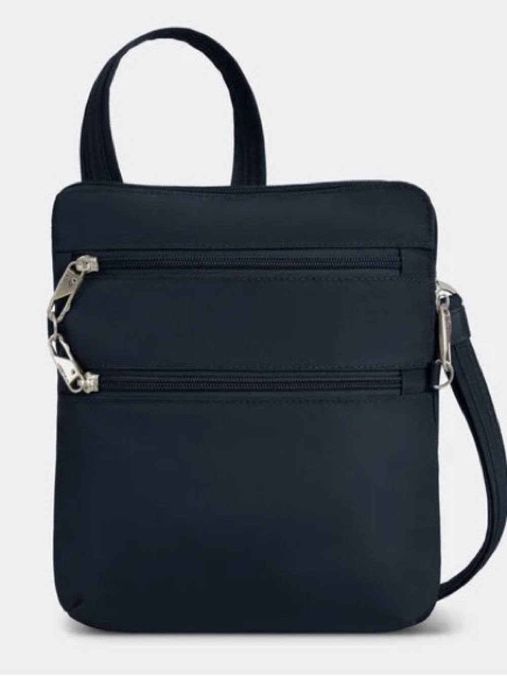 Travelon Anti-Theft Classic Slim Double Zip Crossbody - Midnight